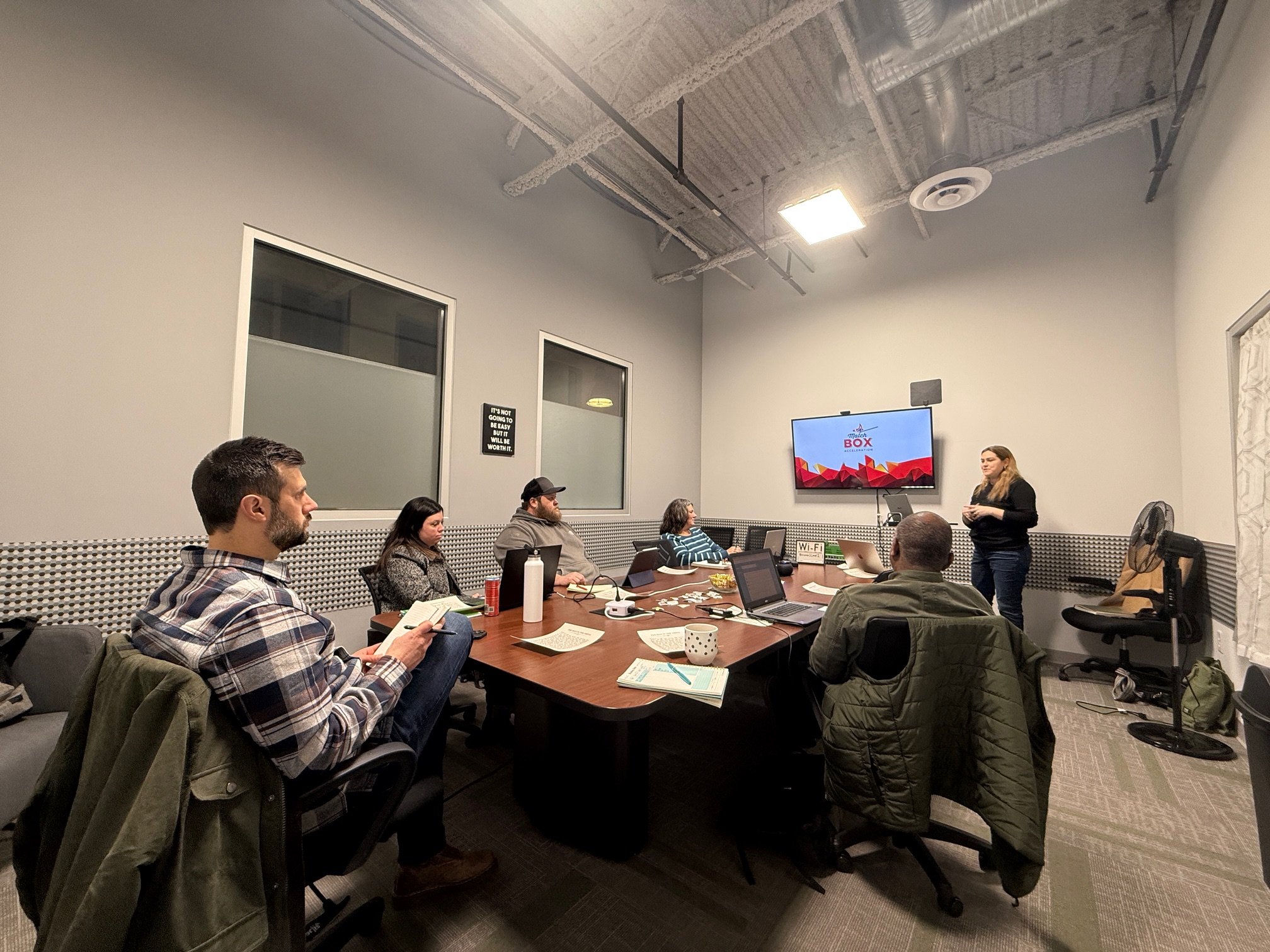 Level Two x MatchBOX Studios Accelerator Program meeting in January 2025
